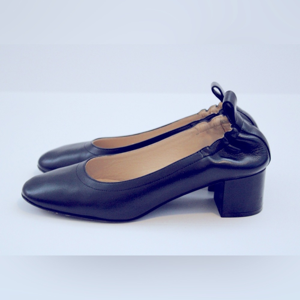 Everlane, Black, Block Heels.